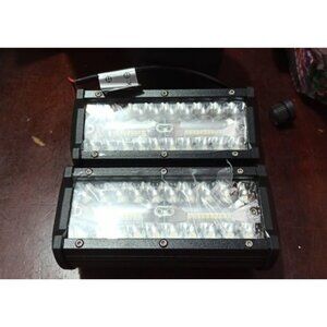 LED Pods 2Pcs 6.5 Inch 120W Triple Row Light Bar Flood Spot Combo 12000L